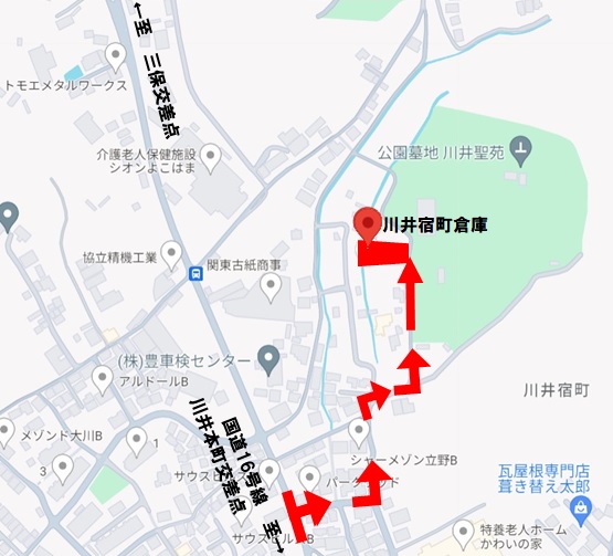 川井宿町倉庫地図1